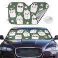 thumbnail image 2 of Fotbe Alpaca Faces Car Windshield Sunshade | Sun Visor Protector Front Window Shade, Keeps Out UV Rays, Keeps Your Vehicle Cool-Small, 2 of 7