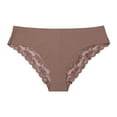 thumbnail image 2 of HUPOM Cotton Panties For Women Underwear For Women In Clothing Briefs Activewear None Seamless Waistband Brown M, 2 of 5