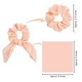 thumbnail image 6 of 12 Pack Hair Elastic Scrunchies Chiffon Hair Scrunchies Hair Bow Chiffon Ponytail Holder Bobbles Soft Elegant Bow Scrunchies for Women Hair Ties, 12 Colors Scrunchies with Ribbon, 6 of 6