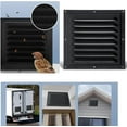 thumbnail image 4 of Naisfei 2 pcs Ventilation louver attic Vent, 9.84 * 9.84inch Black Gable Vents,Aluminum Wall Vent for Houses Shed,Square Vent Louver Vent for Garage Ceiling, 4 of 4