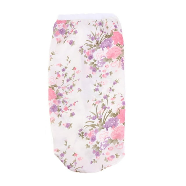 Bonnet de Nuit avec Bande Élastique, Extra Large, Polyester Imprimé Floral, Dreadlock Bouclé, pour Femmes