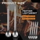 thumbnail image 5 of 4 Pieces Titanium Long Handle Spork And Spoon Ultralight Portable Flatware For Outdoor Camping Back, 5 of 5
