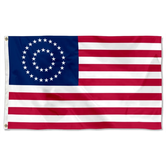 USA Flag 37 Star Medallion Centennial Polyester 3x5 FT banner