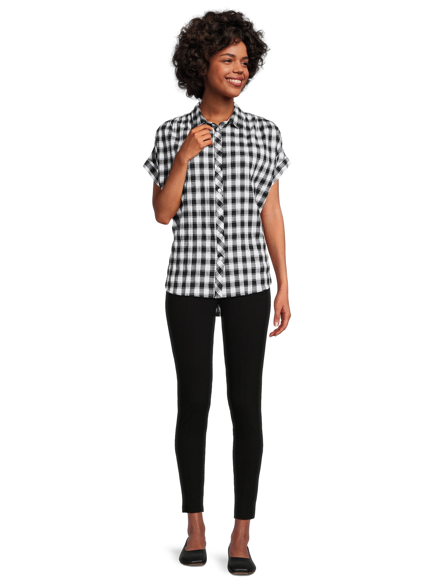 Time and Tru Women's Skinny Ponte Pants, 28” Inseam for Regular, Sizes XS-XXL