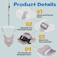 thumbnail image 5 of G TALECO GEAR Baby Jumper Doorway with Hook for Infant & Toddlers, Adjustable Strap for Baby Bouncers Indoor/Outdoor with Soft Rug, 6+ Months, Gray, 5 of 7