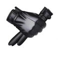 thumbnail image 1 of Guantes de Cuero POONWEI para Hombre Invierno Táctiles Talla Grande, 1 of 7