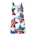 thumbnail image 4 of Moxiu American Flag Romper for Women Summer Casual 2025 Jumpsuits Loose Fit Adjustable Strap Patriotic Shorts Overalls 4th of July Jumpsuit for Women White,L, 4 of 6