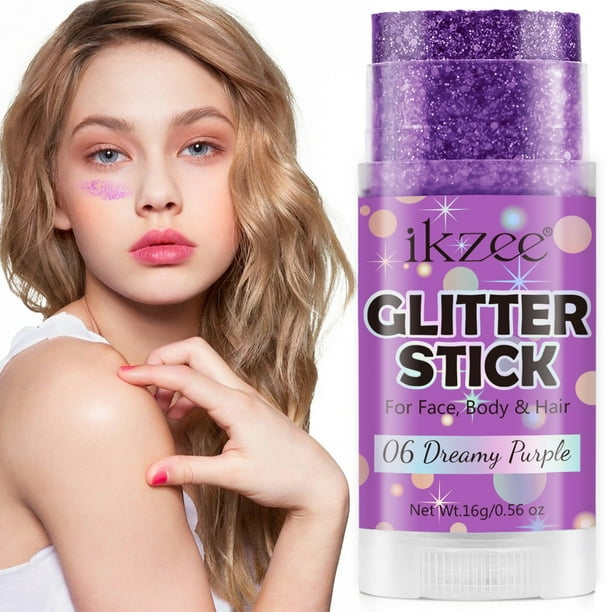 Maquillaje con purpurina para fiestas nocturnas, brillo corporal con lentejuelas, brillo intenso y brillo duradero, ideal para eventos nocturnos, fiestas de baile, disfraces de Halloween,