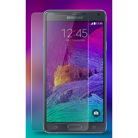 KORAMZI TEMPERED GLASS Premium Screen Protector For Samsung Note 4 HD Clear 2.5D Curved Edge Anti Fingerprint (Perfectly