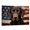 Plott Hound, variant on Vizsla Dog American Flag Canvas Poster Wall Art Dog Pictures for Wall Decor Red White Blue Flag of USA Patriotic Painting Print for Living Room Bedroom Office