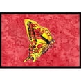 thumbnail image 1 of Carolines Treasures 8862MAT Papillon sur Paillasson Rouge Intérieur Ou Extérieur - 18 x 27 Po., 1 of 4