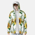 thumbnail image 4 of Gaeub Sunflowers (2) Men's and Women's UPF 50+ Long-Sleeved Sun Protection Clothing, Fishing Shirt Long Sleeve Zip - Large, 4 of 9