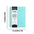 thumbnail image 4 of A5 Notebook, Ring Binder Planner, Hard Cover Coil Planner, Loose Leaf Agenda, for Institute, Workspace, and Journaling, Blue, by FAJHHA, 4 of 8