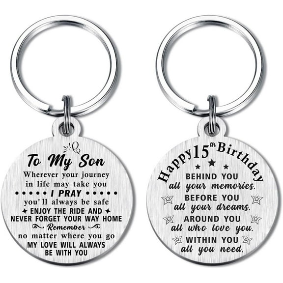 15th Birthday Gifts for Girls Boys, 15 Year Old Birthday Keychain, Born in 2010 Gifts, 2010 Birthday Decorations