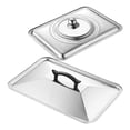 thumbnail image 1 of unbranded 2Ud Pan Lid Acero Inoxidable Rectangular Para Asar Hornear Y, 1 of 8