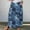 02 Dark Blue, variant on Mnyycxen Women's Boho Retro Ptinted Denim Skirts Elastic High Waist A-line Maxi Skirt Block Color Pleated Skirt with Pockets