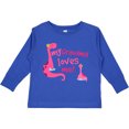 thumbnail image 3 of Inktastic My Grandma Loves Me Girls Dinosaur Girls Long Sleeve Toddler T-Shirt, 3 of 5