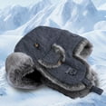 thumbnail image 2 of HEYANN Winter Trapper Hat,Wool Faux Fur Aviator Ski Trapper Trooper Pilot Snow Eskimo Hat with Ear Flaps for Men & Women, 2 of 7