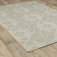 thumbnail image 4 of Avalon Home 6' x 9' Ivory and Gray Floral Outdoor Rug, 4 of 10