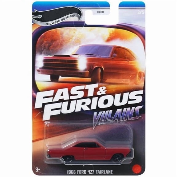 HW Silver Series Fast & Furious Villains #3 1966 Ford 427 Fairlane HNR88