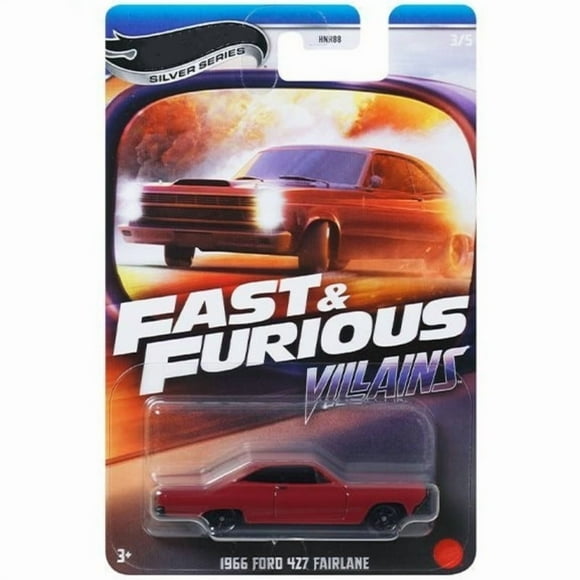 HW Silver Series Fast & Furious Villains #3 1966 Ford 427 Fairlane HNR88