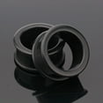 thumbnail image 2 of A Pair of Flexible Silicone Double Flared Ear Gauge Tunnel Plug, 2 of 7