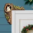 thumbnail image 5 of Velmasee Door Corner Decor - Rustic Tree Hollow 2D Wood Rabbit, Woodland Animal Door Topper for Home Door Frame Window Christmas Fall Farmhouse Decor, 5 of 7