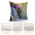 thumbnail image 4 of Creowell Pillow Covers Hawaii Waterfall Throw Pillows, Nature Landscape Photography Outdoor Pillowcase Cushion Case Decor for Home Sofa Couch Bed PC-021 Square Short Plush Pillowcase, 4 of 5