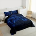 thumbnail image 3 of Feelyou Game Console Lover Bedding Comforter Set, Modern Honeycomb Geometric Twin Comforter Sets, Teen Boy Girl Kid Reversible Bedding Set, Breathable Home Decor, 2-Piece, 3 of 8