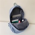 thumbnail image 2 of AMERTEER Woman Backpack Large Capacity Girls School Bags Solid Color for Vacation (Black), 2 of 10