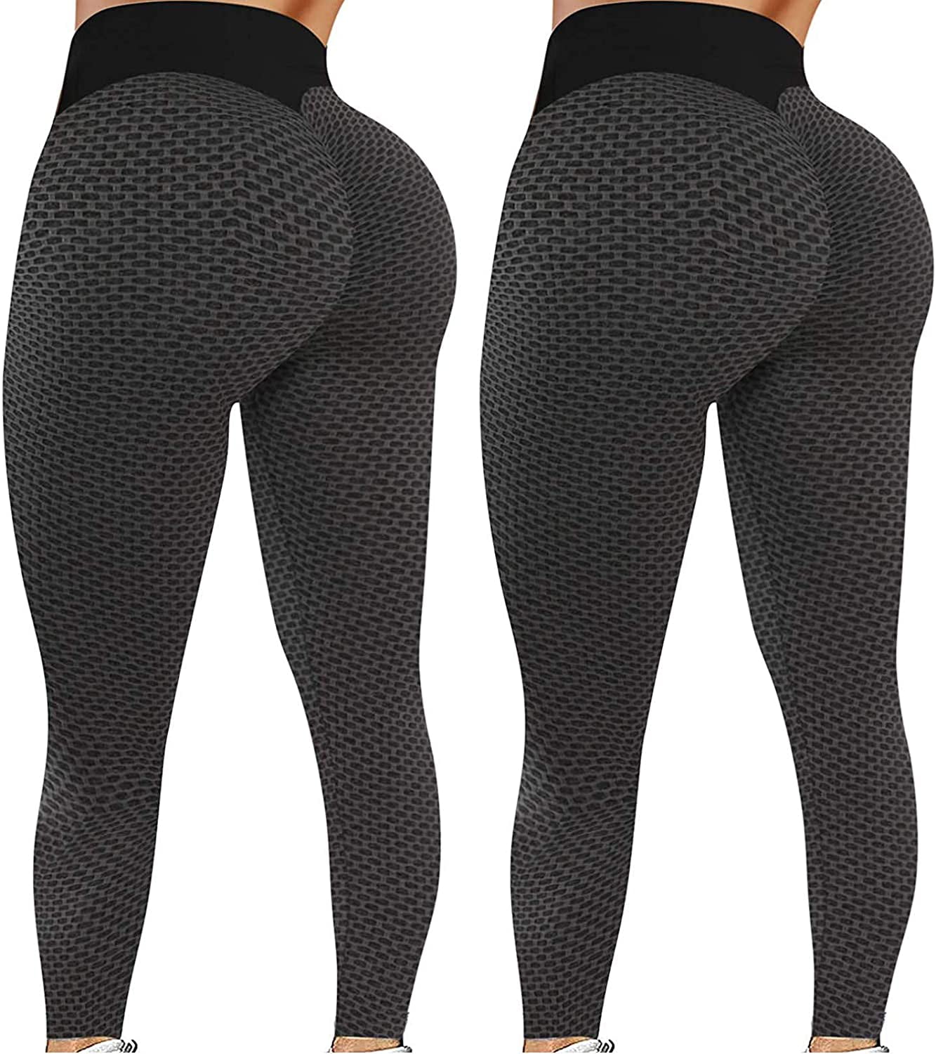 Aokarry Stretchy High Waist Workout Yoga Pants for Women Solid Color Leggings for Training 