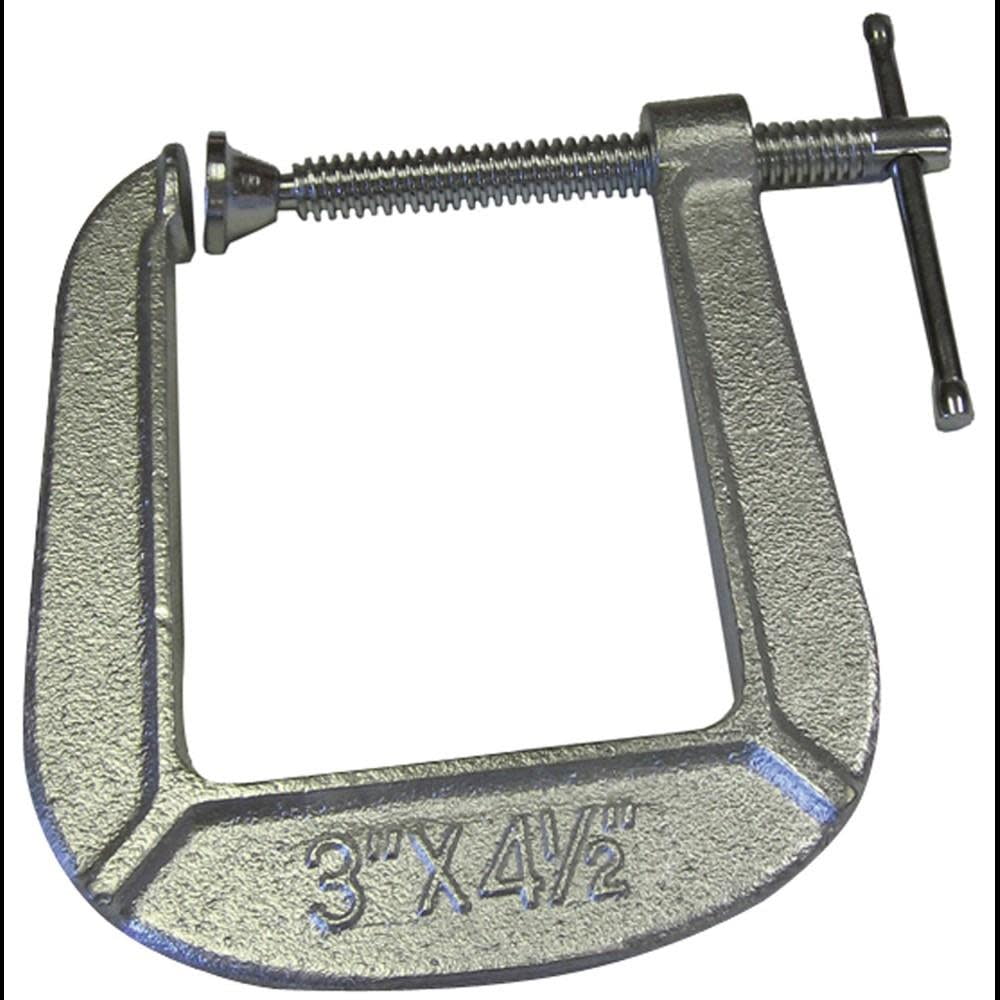 2-inch by 3 1/2-inch Throat IRWIN Tools QUICK-GRIP 100 Series Deep Throat C-Clamp 225123 