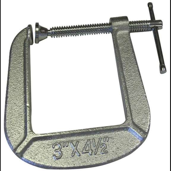Bessey 3" Drop Forged C-Clamp with 4-1/2" Throat Depth