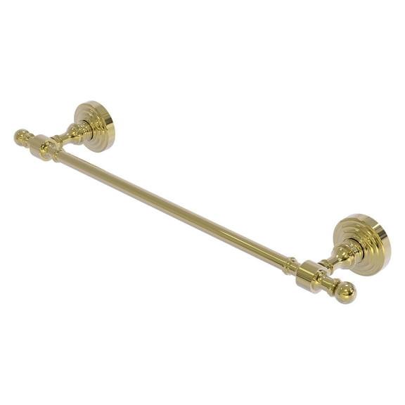 Retro Wave Collection Towel Bar - Unlacquered Brass / 30 Inch