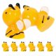 thumbnail image 3 of Cute Bee Statues 8Pcs Ornamental Figures Ideal For Craft Projects Micro Landscape Indoor Decor, 3 of 4