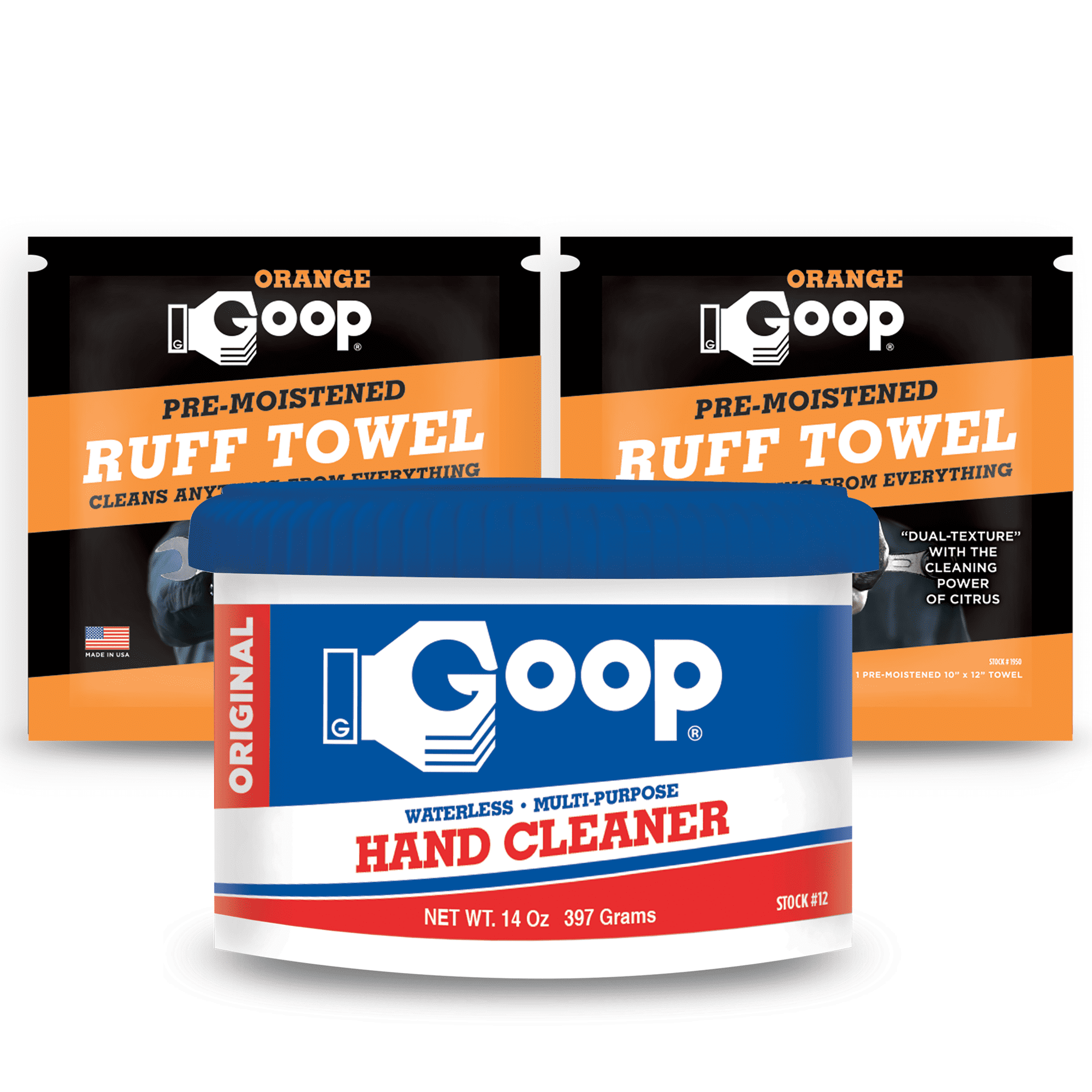 Original Goop Multi-Purpose Hand Cleaner - Waterless Hand Degreaser 14 Oz