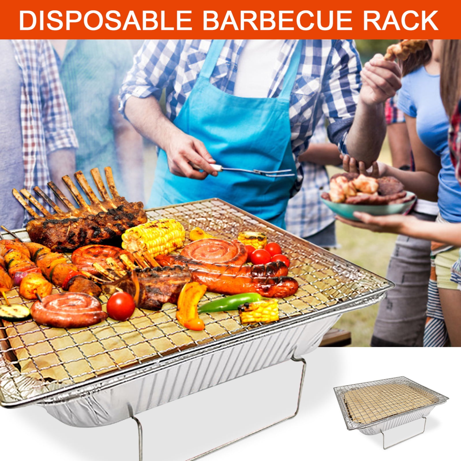 Wepro Disposable Barbecue Grill Outdoor Portable Grill Stainless Steel