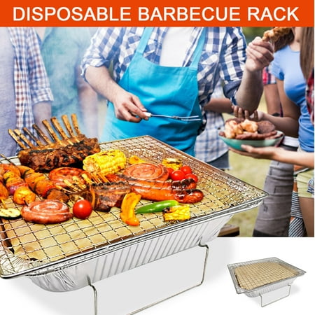 Shiusina Disposable Barbecue Grill Outdoor Portable Grill Stainless Steel Grill Outdoor