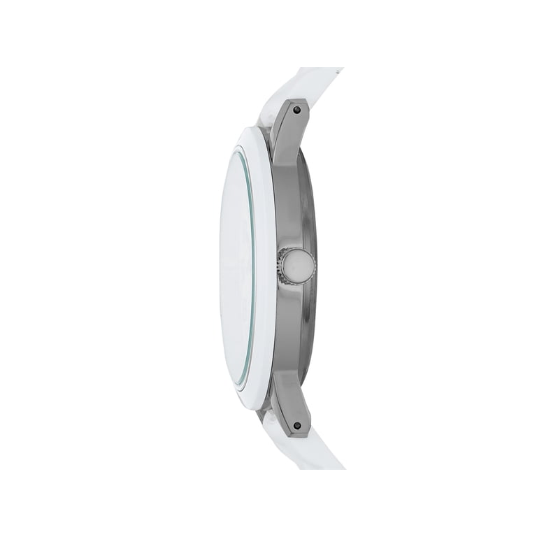 Time and Tru Women's Easy Read Silicone Watch, White photo 2