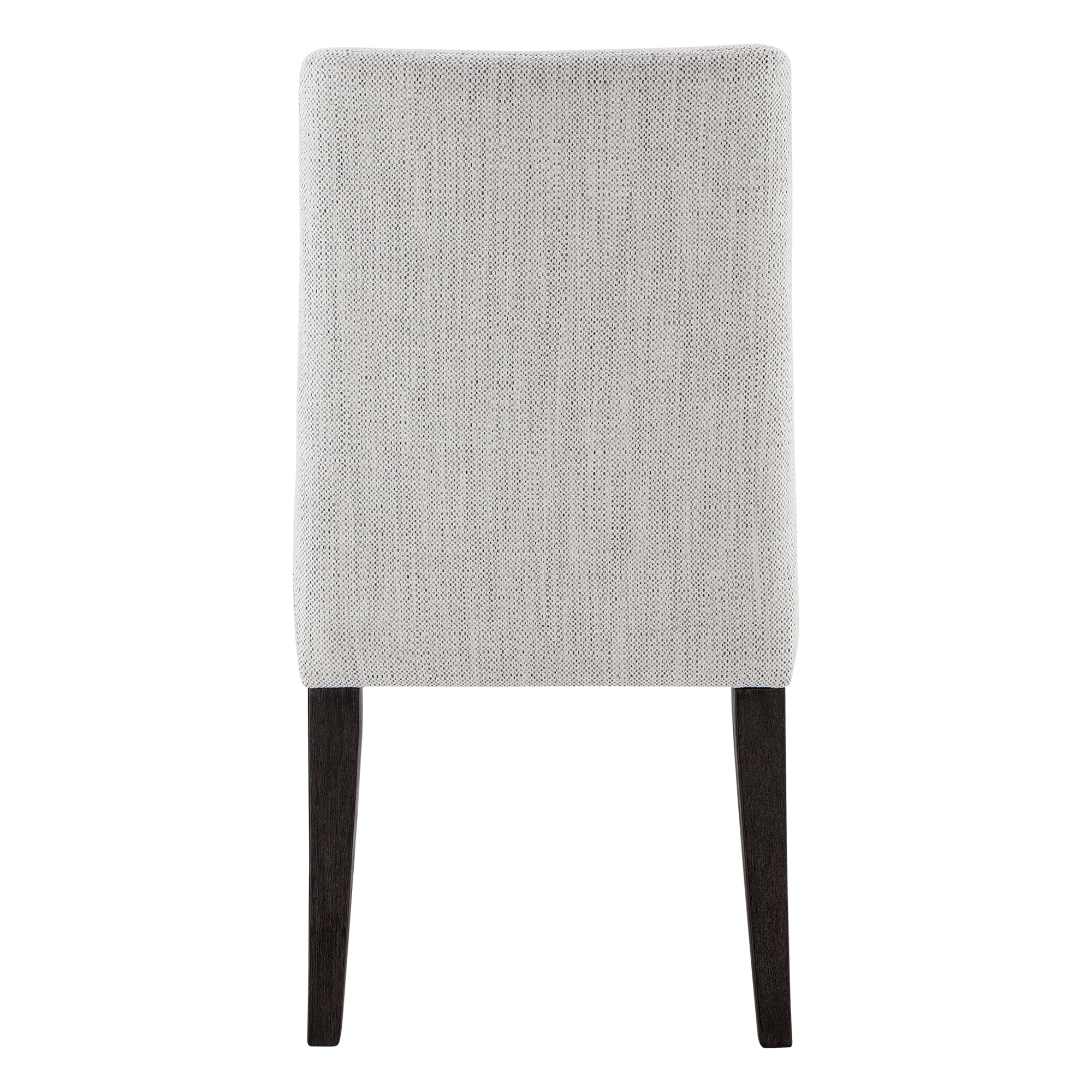 Spruce & Spring Modern Upholstered Dining Chair with Double-layed Cushioned Seat Set of 2, Ivory White