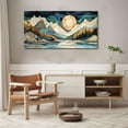 thumbnail image 3 of AEFER Large Canvas Wall Art - 24x48 Inchs Abstract Painting Decor, Textured Mountain Pictures as Gifts for Friends, Modern Art Prints for Bedroom Living Room Bathroom Home Decoration, 3 of 6