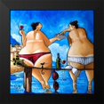 thumbnail image 2 of West, Ronald 12x12 Black Modern Framed Museum Art Print Titled - Wine and Cake, 2 of 5