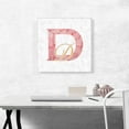 thumbnail image 2 of ARTCANVAS Chic Pink Gold Alphabet Letter D Canvas Art Print - Size: 18" x 18" (1.50" Deep), 2 of 9