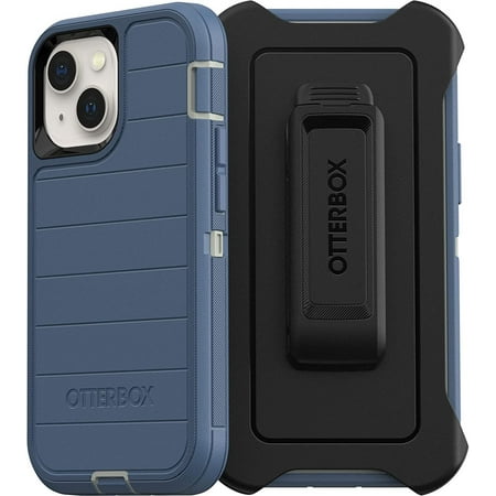 OtterBox Defender Series Screenless Edition Case for iPhone 13 Mini & iPhone 12 Mini Only - Holster Clip Included - Microbial Defense Protection - Non-Retail Packaging - Fort Blue