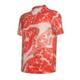thumbnail image 2 of Balery Beef Steaks Printed Men’s Short Sleeve Polo Shirt, Midweight Men's Shirt,Golf Polo shirts -Large, 2 of 9
