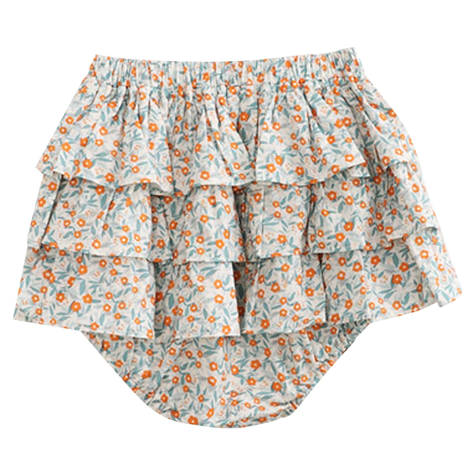 Mercatoo Toddler Girls Summer Thin Flower Pod Skirt Shredded Cake Skirt Pants Children's Casual Skirt Mystical Dress