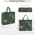 thumbnail image 6 of FORMRS Womens Corduroy Tote Bag Crossbody Shoulder Purse Handbag with Detachable Strap, Tiger and Peacock Pattern, 6 of 7