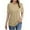 Beige, variant on WREESH Women's Summer 2025 Casual Lace Tunic Top Short Sleeve Crewneck Blouse Breathable Solid Color Shirt for Office Vacation Dressy Fashion Tops
