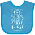 thumbnail image 3 of Inktastic We Will Serve the Lord Bible Verse Boys or Girls Baby Bib, 3 of 4