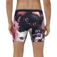 thumbnail image 2 of Men's Boxer Briefs, Cute Kittens Group Portrait Soft and Breathable Mens Underwear Boxer Briefs With Widen Waist, 2 of 5